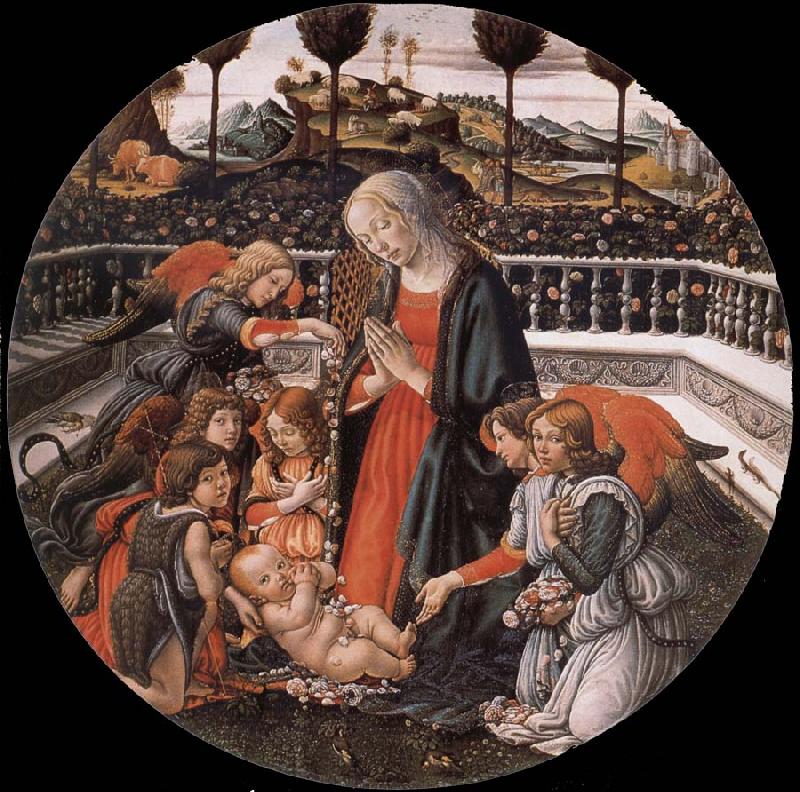 Francesco Botticini The Adoracion of the Nino Germany oil painting art